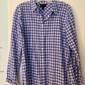 Checkered long sleeve “perfect shirt”